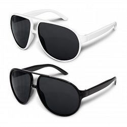Aviator Sunglasses - Black and White
