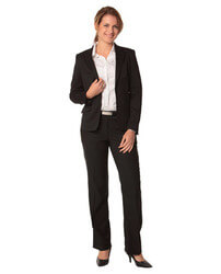 Women's Poly/Viscose Stretch One Button Cropped Jacket