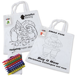  Creative Colouring Tote Bag with Crayons