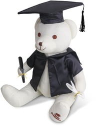 Graduation Signature Calico Bear with Pen